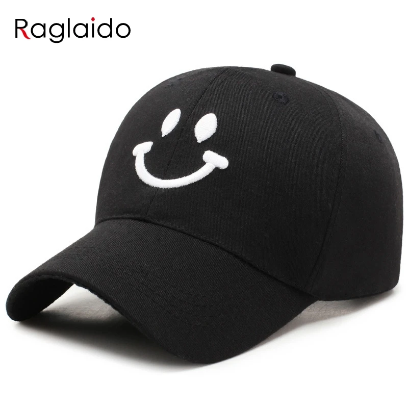 Raglaido embroidery women's baseball cap adjustable cotton hats smile face casual snapback girls boys black golf cap LQJ01473
Raglaido embroidery women's baseball cap adjustable cotton hats smile face casual snapback girls boys black golf cap LQJ01473
