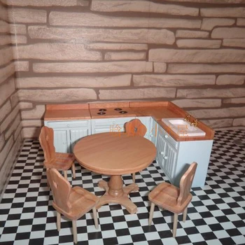 Kitchen Set dollhouse miniature 9pc 1/12 scale wood furniture utensils #K001
Kitchen Set dollhouse miniature 9pc 1/12 scale wood furniture utensils #K001