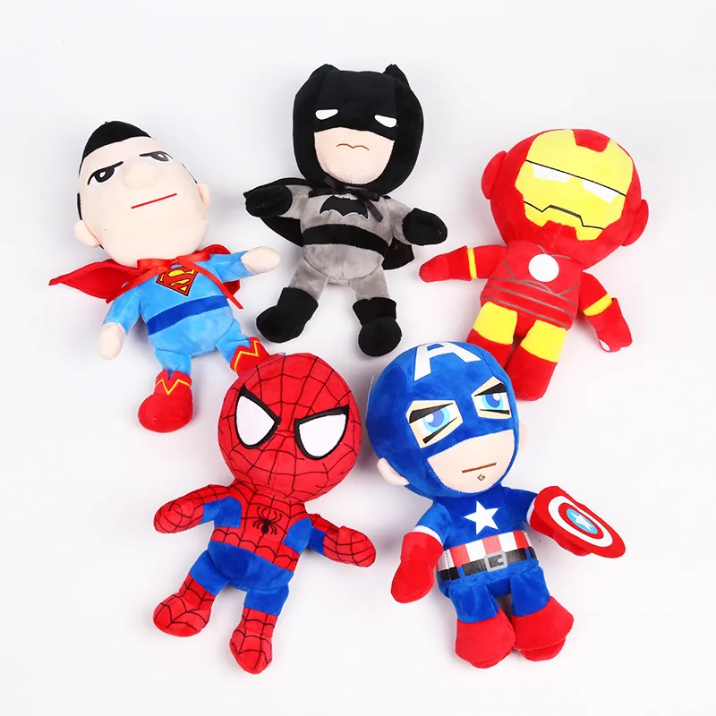 1piece 25cm Soft super hero Spider man Batman stuffed toys The Avengers Plush toys set boys gifts
1piece 25cm Soft super hero Spider man Batman stuffed toys The Avengers Plush toys set boys gifts