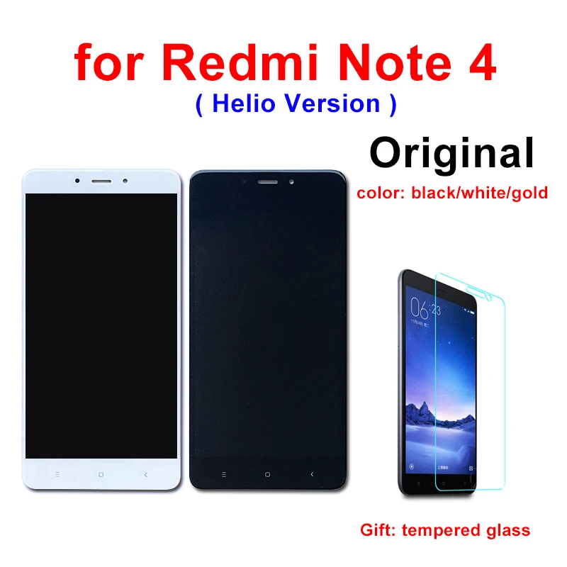 (Helio Version) Original LCD for XIAOMI Redmi Note 4 LCD Display with Frame 5.5 inch Touch Screen for Redmi Note 4 LCD
(Helio Version) Original LCD for XIAOMI Redmi Note 4 LCD Display with Frame 5.5 inch Touch Screen for Redmi Note 4 LCD