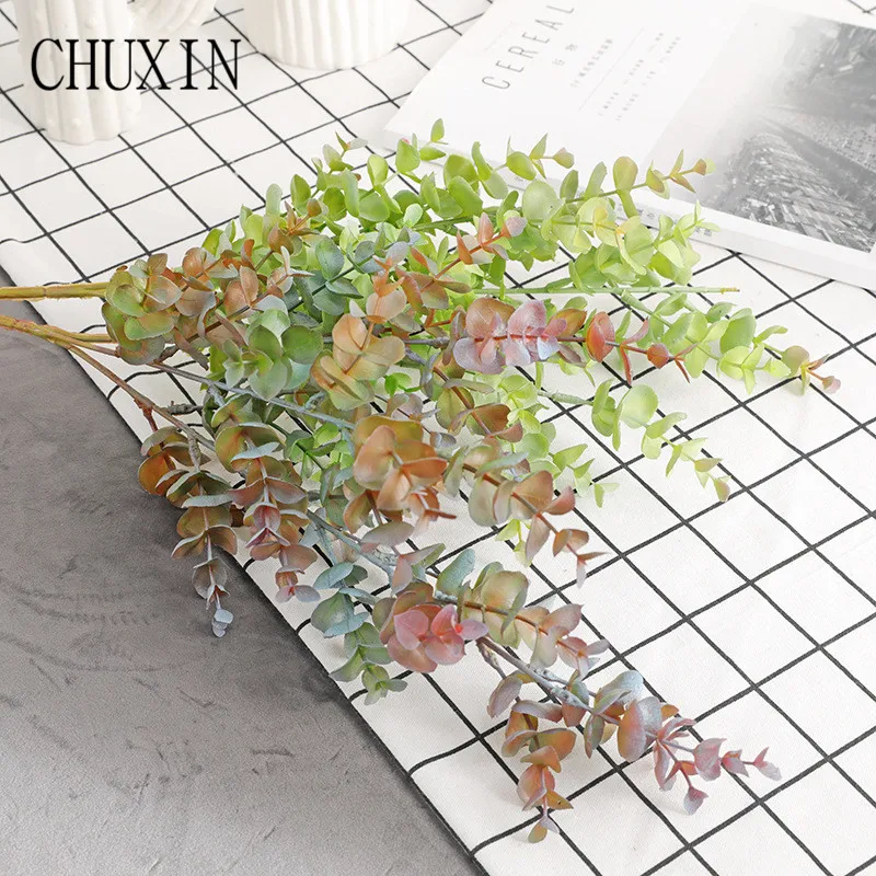 Artificial flower plastic fake flower3 fork eucalyptus home decoration green plant wedding Road lead layout photography props
Artificial flower plastic fake flower3 fork eucalyptus home decoration green plant wedding Road lead layout photography props