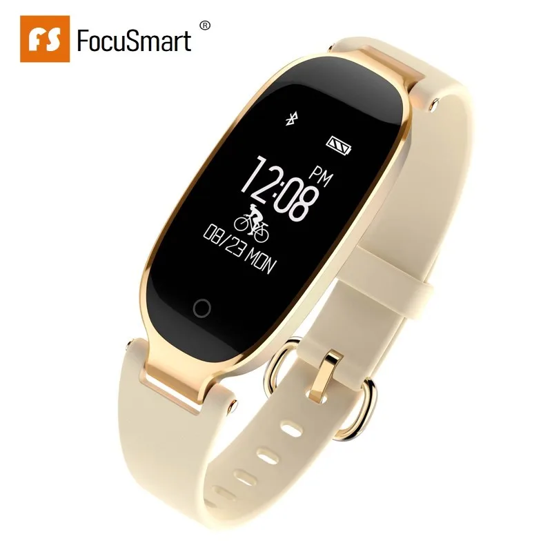 FocuSmart S3 Women Smart Wristbands Fitness Tracker Heart Rate Monitor Fitness Bracelet Band Gift to Lady for IOS Android Phone
FocuSmart S3 Women Smart Wristbands Fitness Tracker Heart Rate Monitor Fitness Bracelet Band Gift to Lady for IOS Android Phone