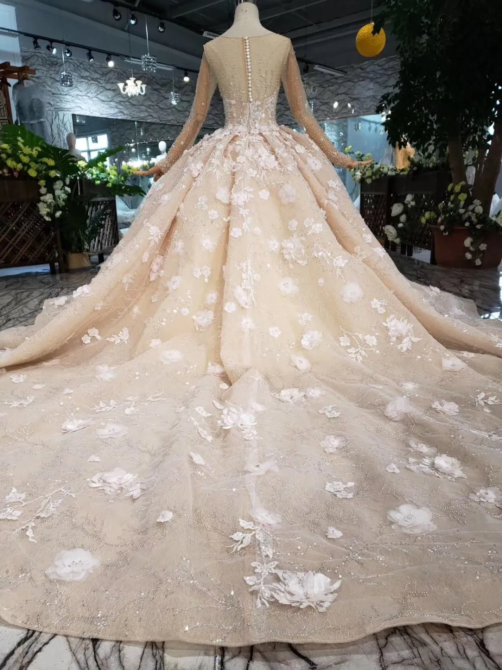 luxury wedding dress