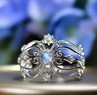 Elegant and unique luxury Rings Women Moonstone Sweet Openwork Crown Snow Queen Opal Ring stainless steel rings for women
Elegant and unique luxury Rings Women Moonstone Sweet Openwork Crown Snow Queen Opal Ring stainless steel rings for women