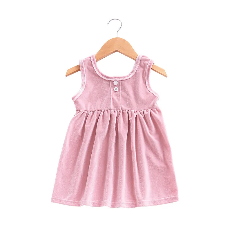 Sleeveless Girls Dress Summer Kids Velvet Beach Dress Vestido Toddler Girl Pink A-line Dress Robe Fille Kids Clothes D0681
Sleeveless Girls Dress Summer Kids Velvet Beach Dress Vestido Toddler Girl Pink A-line Dress Robe Fille Kids Clothes D0681