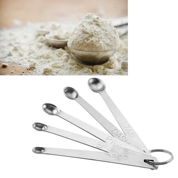 5pcs/Set Mini Measuring Spoon Useful Stainless Steel Baking Spoon Kitchen Cooker Tools Kitchen Accessories
5pcs/Set Mini Measuring Spoon Useful Stainless Steel Baking Spoon Kitchen Cooker Tools Kitchen Accessories