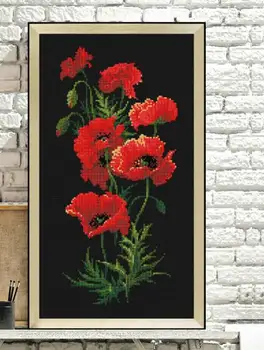 14/16/18/27/28 Red poppy flowers cross stitch package plant sets aida people kit embroidery DIY handmade needlework
14/16/18/27/28 Red poppy flowers cross stitch package plant sets aida people kit embroidery DIY handmade needlework
