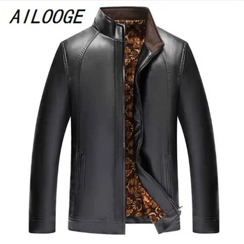 AILOOGE Men Leather Jacket Fashion Brand Quality Fleece Lined Motorcycle Bomber Faux Leather Coats Male Outerwear Winter Jacket
AILOOGE Men Leather Jacket Fashion Brand Quality Fleece Lined Motorcycle Bomber Faux Leather Coats Male Outerwear Winter Jacket
