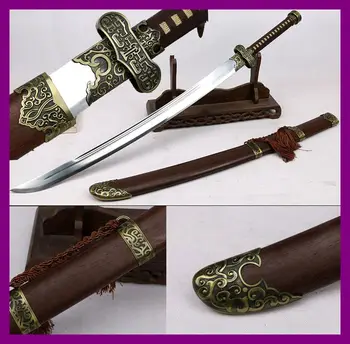 Tradition Handmade Chinese Qing Dynasty Bodyguard Broadsword Sword Full Tang Manganese Steel Blade Sharp Dao
Tradition Handmade Chinese Qing Dynasty Bodyguard Broadsword Sword Full Tang Manganese Steel Blade Sharp Dao