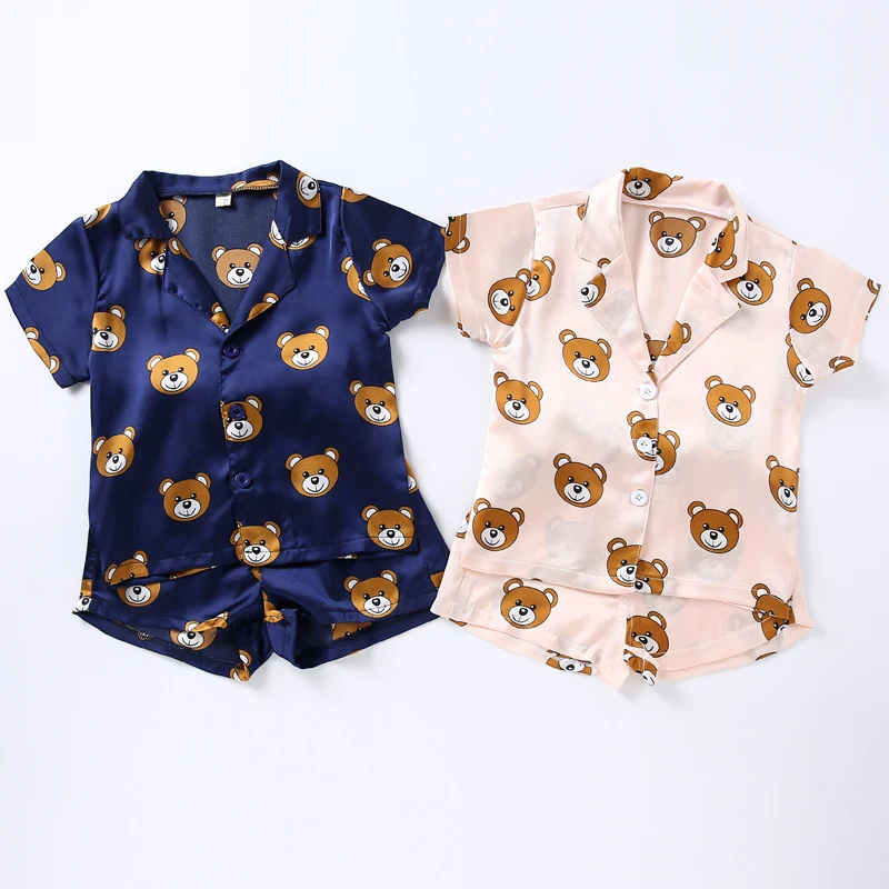 Boys Pajamas Set Baby Bear Clothing Little Brother Big Sister Matching Clothes Baby Boys Silk Pajamas Summer Babies Nightwear
Boys Pajamas Set Baby Bear Clothing Little Brother Big Sister Matching Clothes Baby Boys Silk Pajamas Summer Babies Nightwear