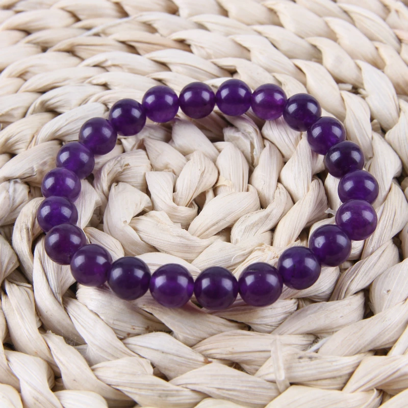 Natural fashion 8MM purple crystal round beads natural stone crystal beaded bracelets jewelry for women gifts
Natural fashion 8MM purple crystal round beads natural stone crystal beaded bracelets jewelry for women gifts