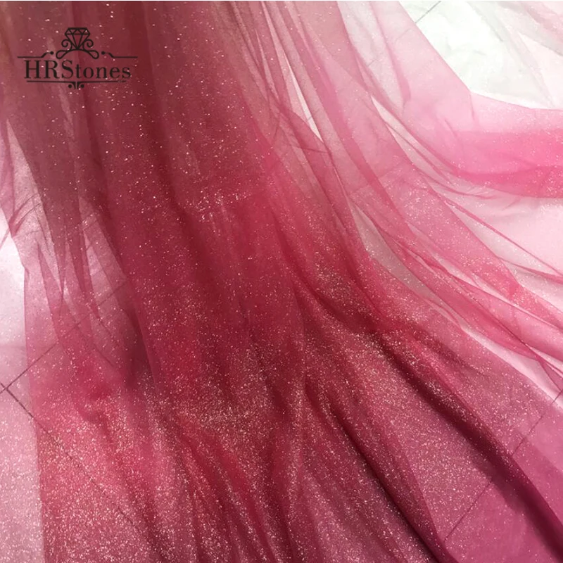 Rose Red Gradient Color Rose Pink Gilding Hot Film Spray Powder Sequins Transparent Dress Show Mesh Fabric
Rose Red Gradient Color Rose Pink Gilding Hot Film Spray Powder Sequins Transparent Dress Show Mesh Fabric
