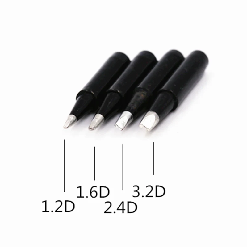 SZBFT Black 900M-T-1.2D 1.6D 2.4D 3.2D Series Horseshoe type iron head Welding tip Soldering iron tip free shipping
SZBFT Black 900M-T-1.2D 1.6D 2.4D 3.2D Series Horseshoe type iron head Welding tip Soldering iron tip free shipping