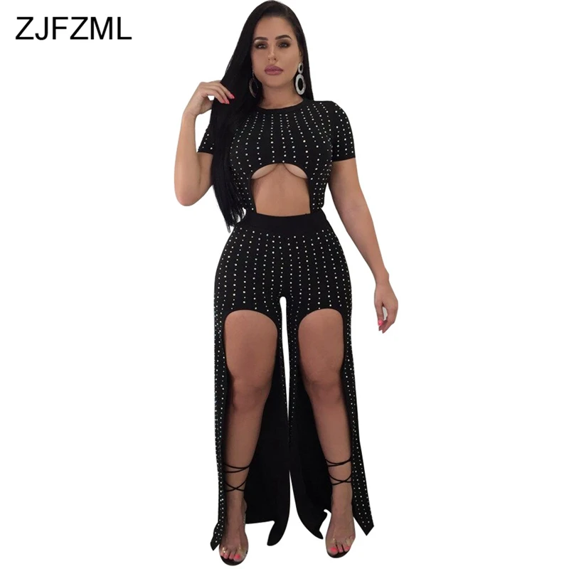 ZJFZML Plus Size Sexy Rompers Womens Jumpsuit Sparkly Rhinestone Hollow Short Sleeve Overall Summer Wide Leg Party Club Bodysuit
ZJFZML Plus Size Sexy Rompers Womens Jumpsuit Sparkly Rhinestone Hollow Short Sleeve Overall Summer Wide Leg Party Club Bodysuit