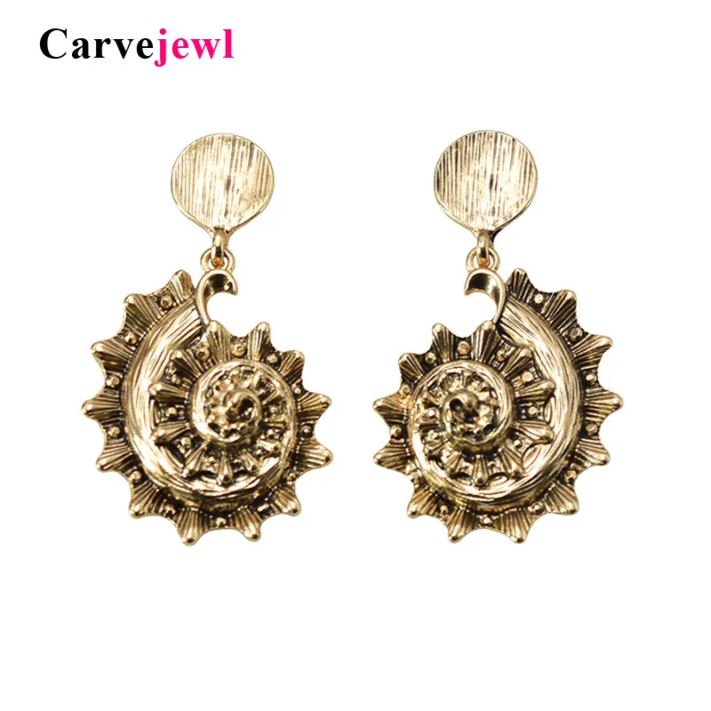 Carvejewl new Unique Anti. gold plating conch pendant Drop Earrings For Women Jewelry American European Bohemia Dangle Earrings
Carvejewl new Unique Anti. gold plating conch pendant Drop Earrings For Women Jewelry American European Bohemia Dangle Earrings