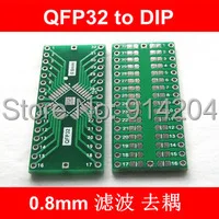 QFP32 turn DIP32 QFP32 to DIP32 With Grounding Plate TQFP LQFP 0.8MM Pitch IC adapter Socket Adapter plate PCB
QFP32 turn DIP32 QFP32 to DIP32 With Grounding Plate TQFP LQFP 0.8MM Pitch IC adapter Socket Adapter plate PCB