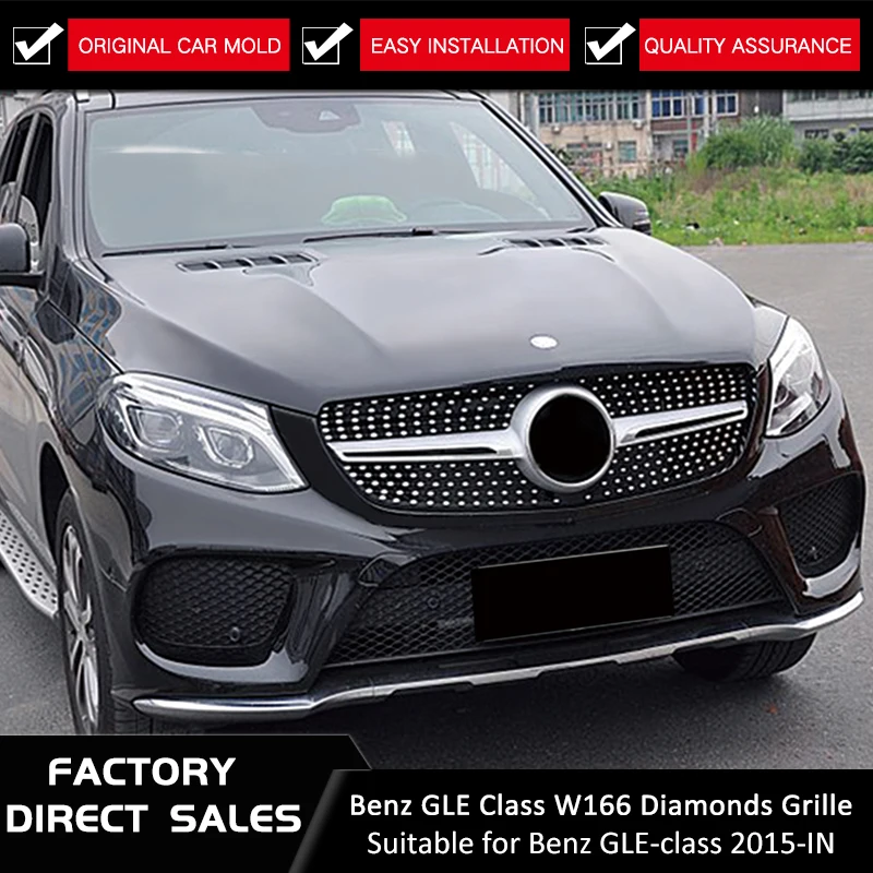 Diamond grille Suitbale for Mercedes Benz GLE Class W166 2016+ front mesh grille GLE COUPE gle400 gle450 Without emblem
Diamond grille Suitbale for Mercedes Benz GLE Class W166 2016+ front mesh grille GLE COUPE gle400 gle450 Without emblem