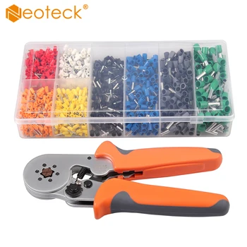 Neoteck Crimp Tool Kit 6-6 Crimper Plier Wire Terminal 0.25-6mm² and with 175mm Ferrule Crimper Plier/1200 x Connectors Terminal
Neoteck Crimp Tool Kit 6-6 Crimper Plier Wire Terminal 0.25-6mm² and with 175mm Ferrule Crimper Plier/1200 x Connectors Terminal