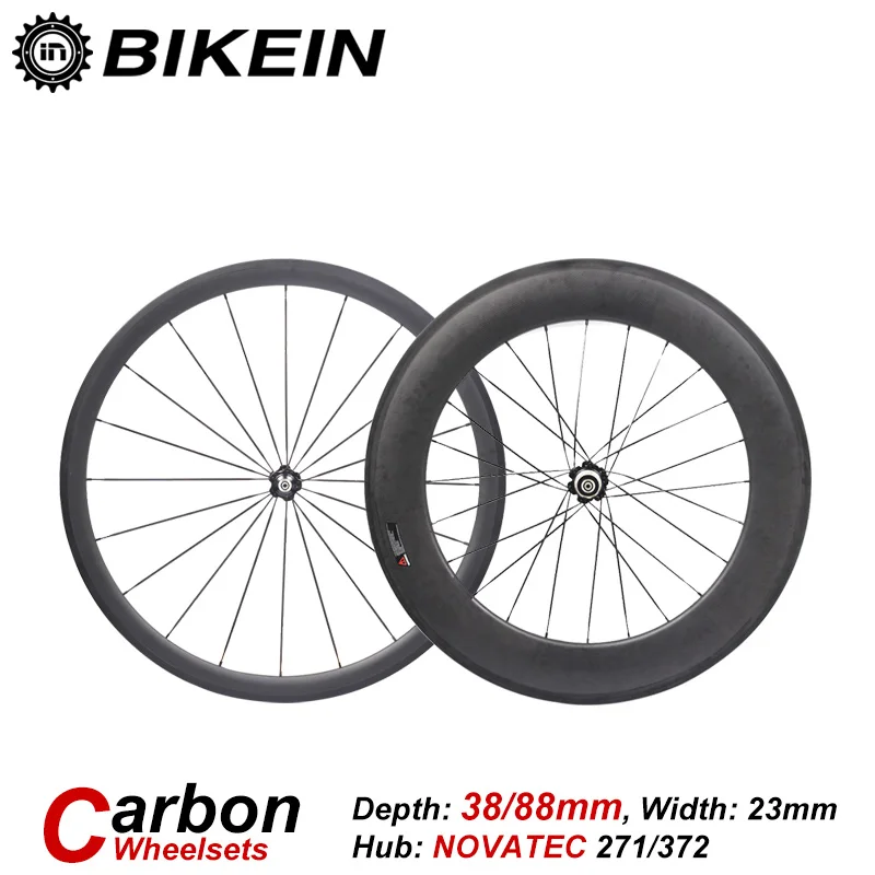 BIKEIN T700 3k Carbon 700C Cycling Road Bike Wheel Clincher Tubular Front 38mm Rear 50/60/88mm Ultralight Bicycle Wheelset Parts
BIKEIN T700 3k Carbon 700C Cycling Road Bike Wheel Clincher Tubular Front 38mm Rear 50/60/88mm Ultralight Bicycle Wheelset Parts