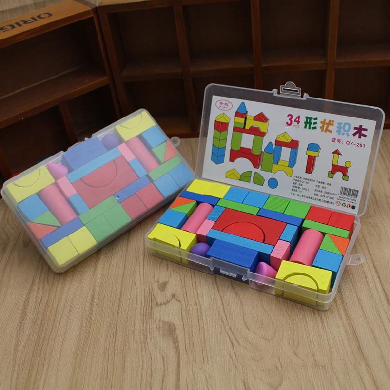 34pcs/Set Montessori Colorful Wood Building Blocks Bright Assemblage Block Early Educational Early Learning Toys For Kids
34pcs/Set Montessori Colorful Wood Building Blocks Bright Assemblage Block Early Educational Early Learning Toys For Kids