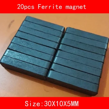 20PCS 30*10*5MM work temperature -40 to +220 Celsius block black permanent Ferrite Magnet
20PCS 30*10*5MM work temperature -40 to +220 Celsius block black permanent Ferrite Magnet