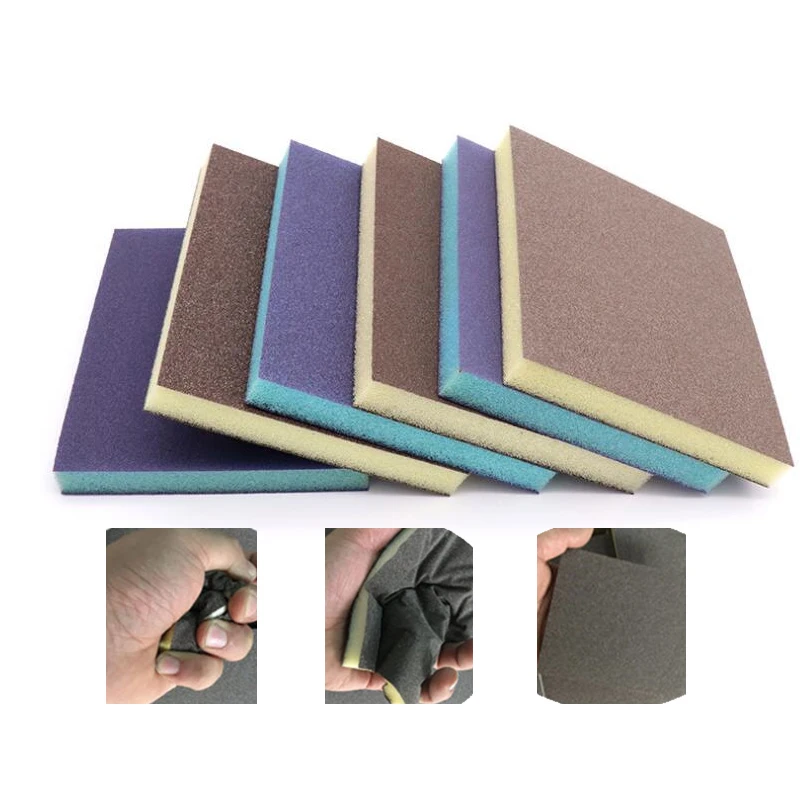 Abrasives Two Side Sanding Sponge Extremely Fine and Uniform Finishes on Wood, Metal, Paint and Plastics
Abrasives Two Side Sanding Sponge Extremely Fine and Uniform Finishes on Wood, Metal, Paint and Plastics