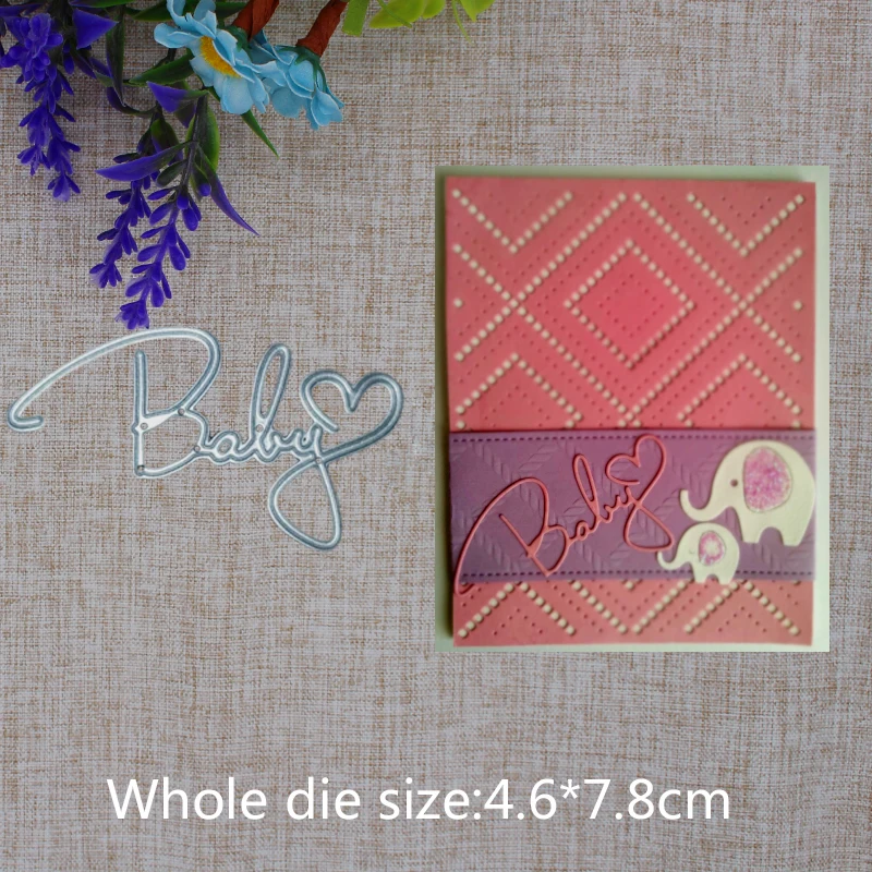2019 New Arrival Baby Heart Frame Letter Cutting Dies Stencil DIY Scrapbook Embossing Decorative Paper Card Craft 46x78mm
2019 New Arrival Baby Heart Frame Letter Cutting Dies Stencil DIY Scrapbook Embossing Decorative Paper Card Craft 46x78mm