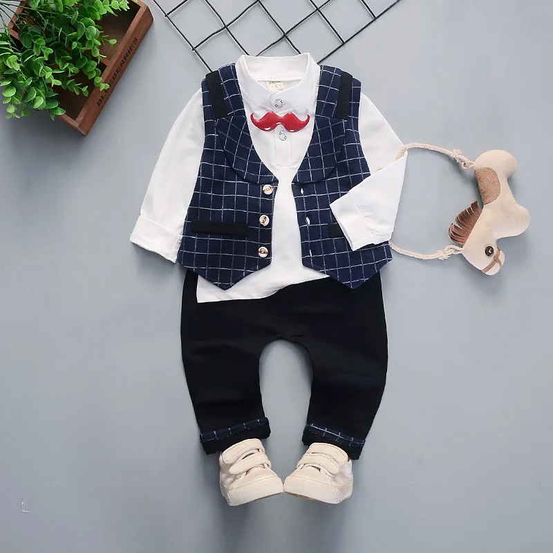 Baby boys clothing sets spring autumn newborn baby cotton wedding vest+shirts+pants 3pcs party clothes for bebe boys todder suit
Baby boys clothing sets spring autumn newborn baby cotton wedding vest+shirts+pants 3pcs party clothes for bebe boys todder suit