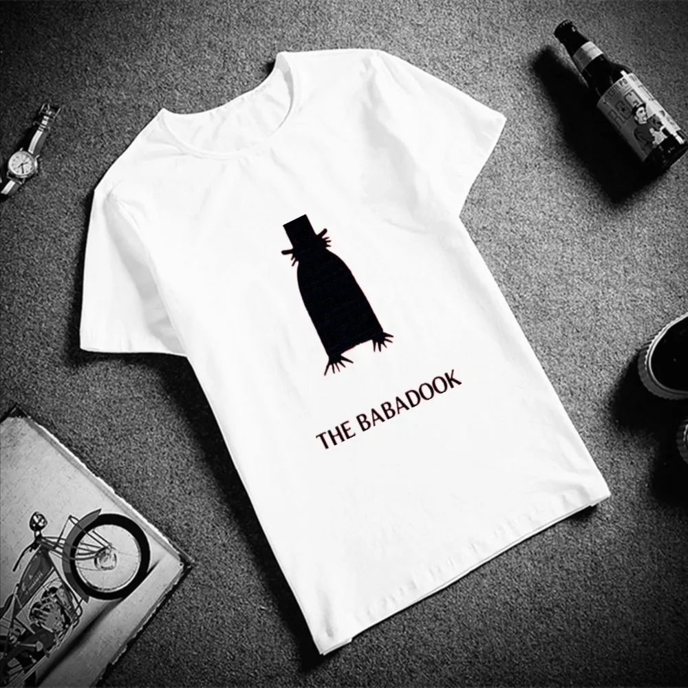 Fashion Short Sleeve T Shirt Men Babadook Horror Movie Printed 100% Cotton Top Tees Men Casual O Neck T-Shirt Unisex TShirt
Fashion Short Sleeve T Shirt Men Babadook Horror Movie Printed 100% Cotton Top Tees Men Casual O Neck T-Shirt Unisex TShirt