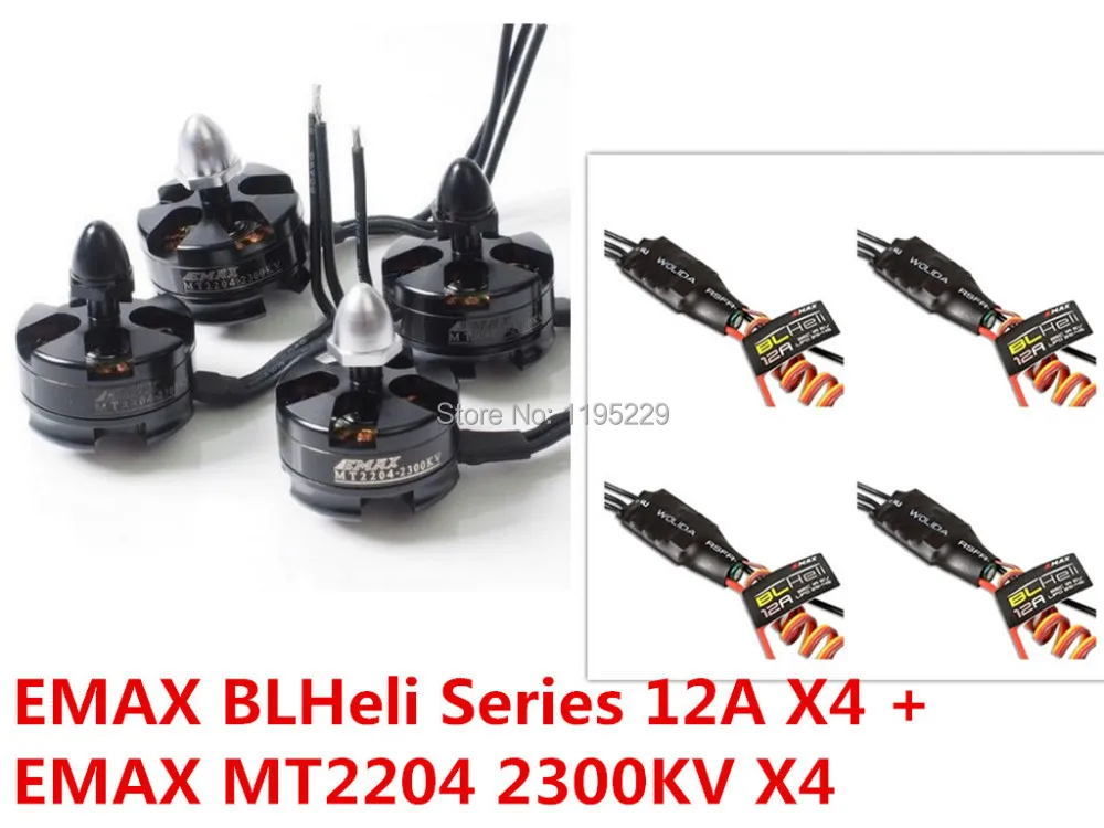 EMAX MT2204 2300KV Motor X4 & 12A BLHeli ESC X4 for QAV250 280 310 330 Q250 ect. Mini FPV Multirotor Quadcopter
EMAX MT2204 2300KV Motor X4 & 12A BLHeli ESC X4 for QAV250 280 310 330 Q250 ect. Mini FPV Multirotor Quadcopter