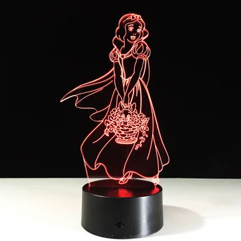 Snow White 3D Night Lamp Fairy Tale Princess Kids Children Birthday Gift Multi-Color Changes LED Bedroom Bedside Sleeping Light
Snow White 3D Night Lamp Fairy Tale Princess Kids Children Birthday Gift Multi-Color Changes LED Bedroom Bedside Sleeping Light