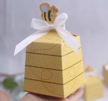 200 pcs European Style Yellow Bee Style Baby Shower Birthday Party Wedding Favors Candy Boxes Gift Box with White Ribbons
200 pcs European Style Yellow Bee Style Baby Shower Birthday Party Wedding Favors Candy Boxes Gift Box with White Ribbons