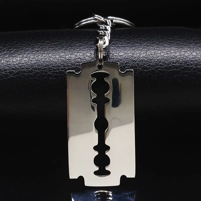 2019 New Fashion Silver Color Blade Stainless Steel Keychain For Men Gothic Key Ring Jewelry Gifts llaveros de acero K7629B
2019 New Fashion Silver Color Blade Stainless Steel Keychain For Men Gothic Key Ring Jewelry Gifts llaveros de acero K7629B