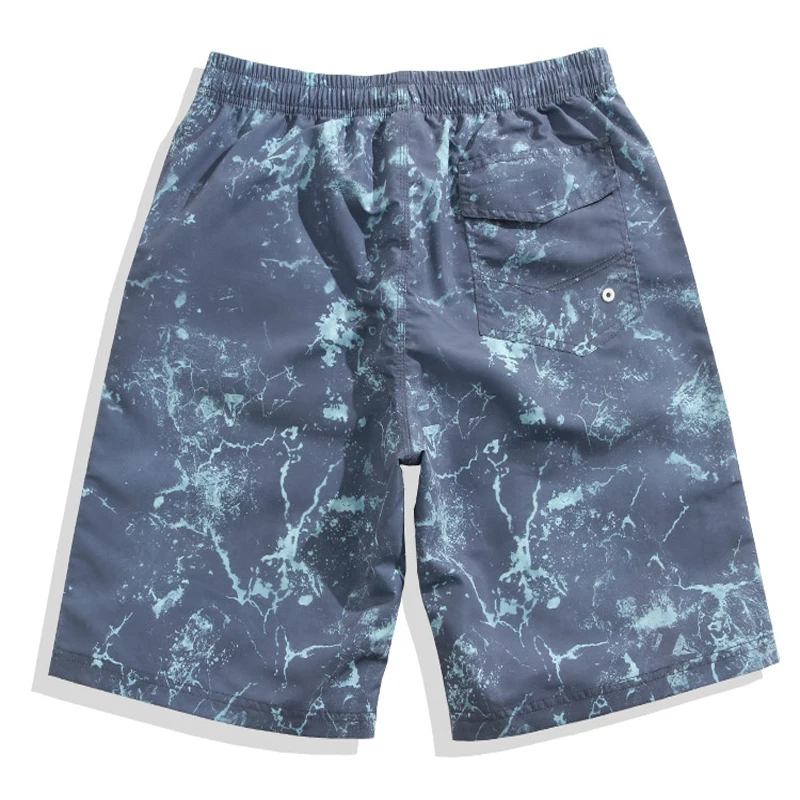 Men's Printing Quick Dry Beach Shorts Swim Trunk Summer Elastic Waist Beach Board Shorts Plus Size Lightweight Swimwear Briefs2