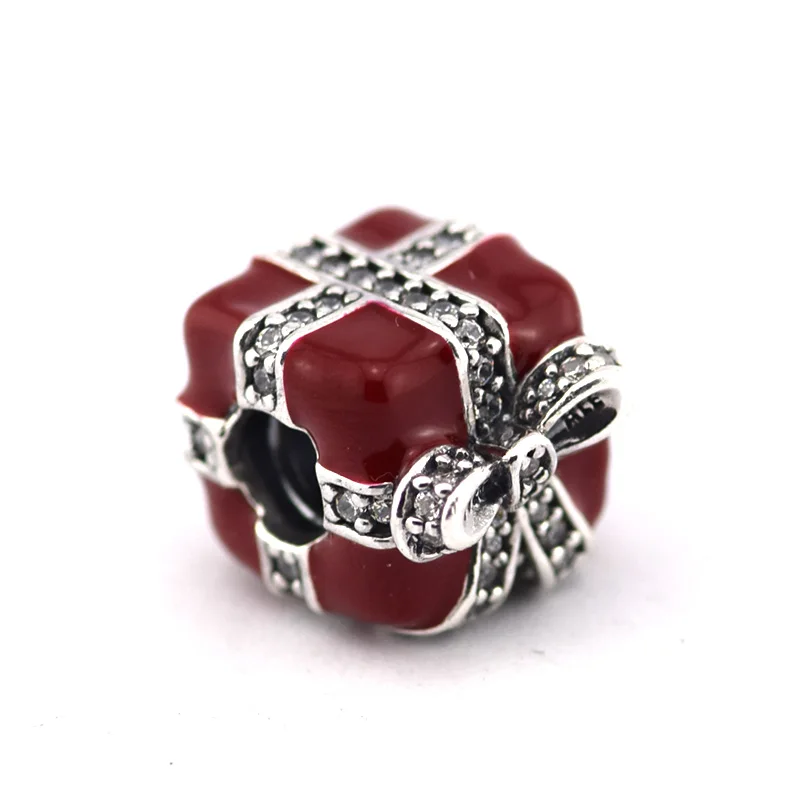 Genuine 925 Sterling Silver Beads Red Enamel Gift Silver Charm With Clear CZ Fit DIY Fashion Jewelry European Bracelet
Genuine 925 Sterling Silver Beads Red Enamel Gift Silver Charm With Clear CZ Fit DIY Fashion Jewelry European Bracelet