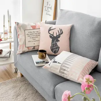 Fan residence attitude Nordic Pillow Case Decoration Pink Triangler iceberg Fawn English alphabet Cushion Cover For Sofa office
Fan residence attitude Nordic Pillow Case Decoration Pink Triangler iceberg Fawn English alphabet Cushion Cover For Sofa office