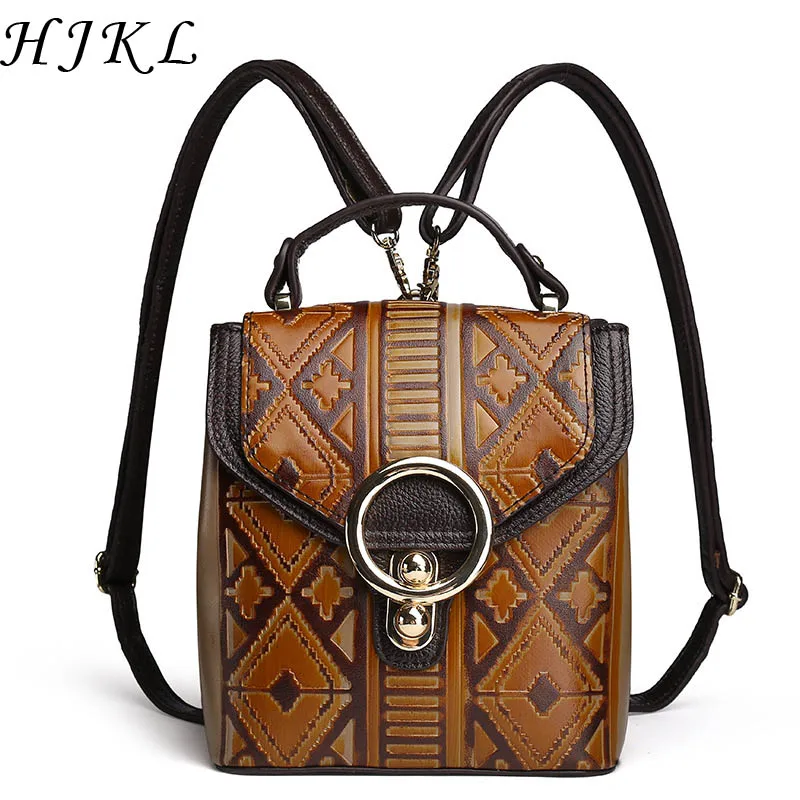 HJKL Autumn New PU Vintage Backpacks Hand Rubbing Color Knapsack Embossing Pattern Large Capacity Shoulder Bags for Women
HJKL Autumn New PU Vintage Backpacks Hand Rubbing Color Knapsack Embossing Pattern Large Capacity Shoulder Bags for Women