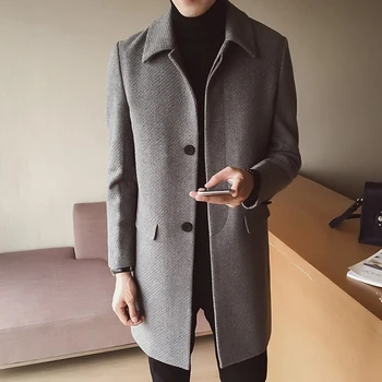 Winter men's tops clothing fashion windbreaker coat new 2017 society suitable coat men solid color Coat woolen overcoat S-XXL
Winter men's tops clothing fashion windbreaker coat new 2017 society suitable coat men solid color Coat woolen overcoat S-XXL