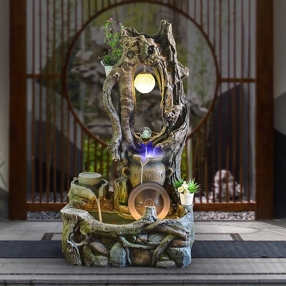 Floor fountain water decoration garden L big fish pond decoration Magic tree hole clubhouse office atomization humidifier crafts
Floor fountain water decoration garden L big fish pond decoration Magic tree hole clubhouse office atomization humidifier crafts