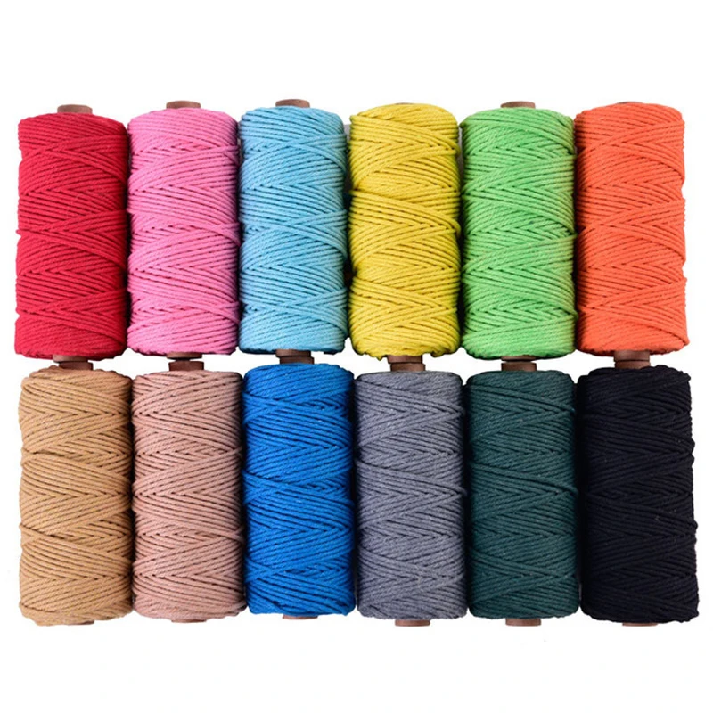 4mmx100m Cotton Cord Colorful Cord Rope Beige Twisted Craft Macrame String DIY Wedding Home Textile Decorative supply
4mmx100m Cotton Cord Colorful Cord Rope Beige Twisted Craft Macrame String DIY Wedding Home Textile Decorative supply