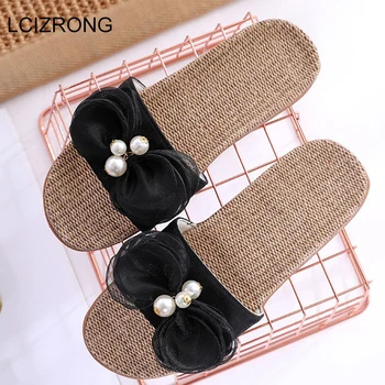 LCIZRONG Home Lace Women's Slippers Fashion Flower 4 Colors Walking Bathroom Beach Slippers Cute Female Linen Flat Shoes
LCIZRONG Home Lace Women's Slippers Fashion Flower 4 Colors Walking Bathroom Beach Slippers Cute Female Linen Flat Shoes