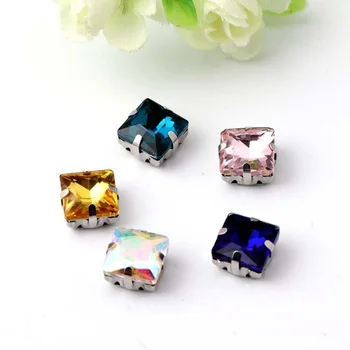 8mm 40pcs/pack Square sew on rhinestones high-quality Crystal glass with silvery claw DIY fashion accessories hot sale YJ53
8mm 40pcs/pack Square sew on rhinestones high-quality Crystal glass with silvery claw DIY fashion accessories hot sale YJ53