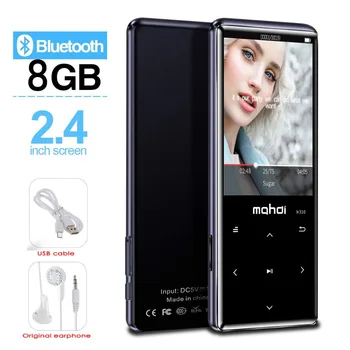 MP3 player with Bluetooth 4.1Touch button with 2.4-inch curved screen 16GB portable lossless digital audio player with FM radio 
MP3 player with Bluetooth 4.1Touch button with 2.4-inch curved screen 16GB portable lossless digital audio player with FM radio