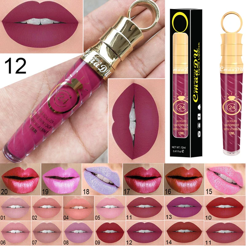 Hot Sexy Matte Liquid Lipstick Waterproof Long Lasting Pigment Nude Glitter Style Lip Gloss Beauty Red Lip Tint
Hot Sexy Matte Liquid Lipstick Waterproof Long Lasting Pigment Nude Glitter Style Lip Gloss Beauty Red Lip Tint