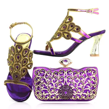 Purple rhinestones new italian shoes bags set free shipping african aso ebi sandal shoes and cluthces bag shoes bag set SB8167-4
Purple rhinestones new italian shoes bags set free shipping african aso ebi sandal shoes and cluthces bag shoes bag set SB8167-4