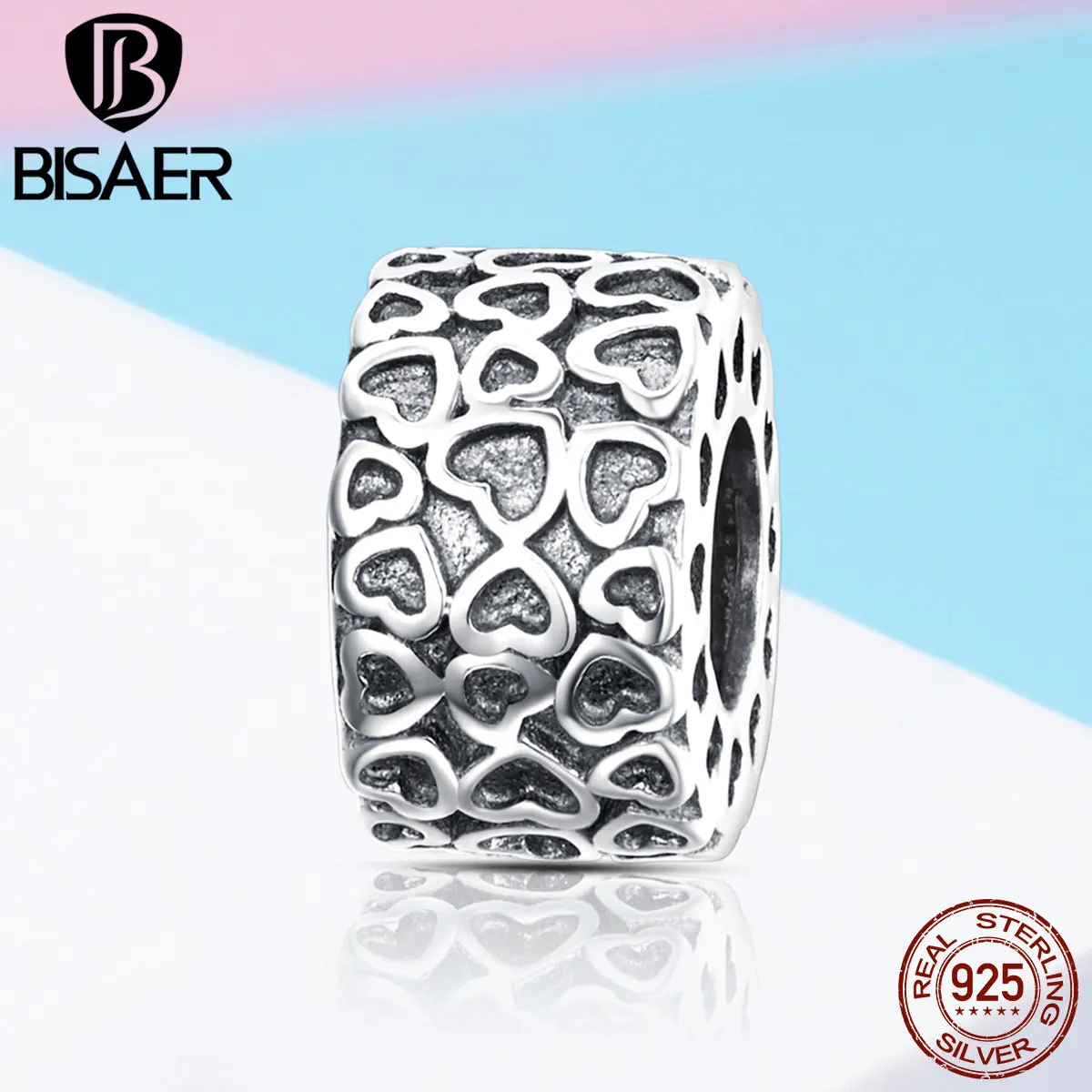 BISAER 925 Sterling Silver Full Heart Pave Vintage Round Beads for Women Snake Charm Bracelet Gifts for Women GXC1043
BISAER 925 Sterling Silver Full Heart Pave Vintage Round Beads for Women Snake Charm Bracelet Gifts for Women GXC1043