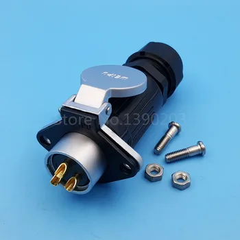 

1Set WP20 3Pin Waterproof Chassis Panel Mount Aviation Plug Cable Connector Plug + Socket 30A/500V