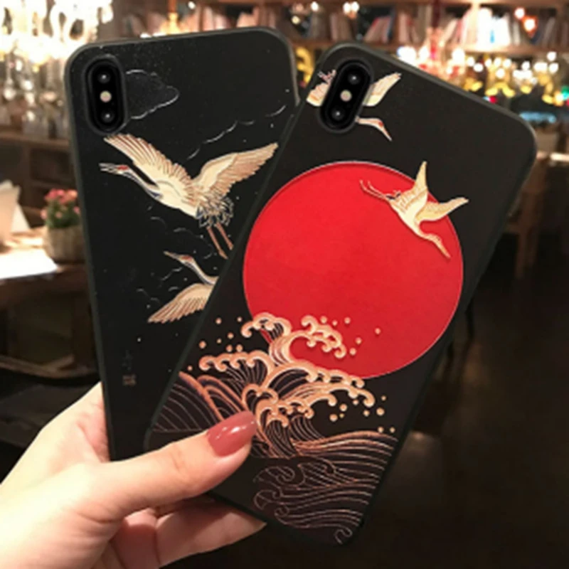 Chinese Style Embroidery Phone Cover For Samsung Galaxy S10 S9 S8 Case Matte Soft Cases For Samsung S10 Plus Note 8 Note 9 Case
Chinese Style Embroidery Phone Cover For Samsung Galaxy S10 S9 S8 Case Matte Soft Cases For Samsung S10 Plus Note 8 Note 9 Case