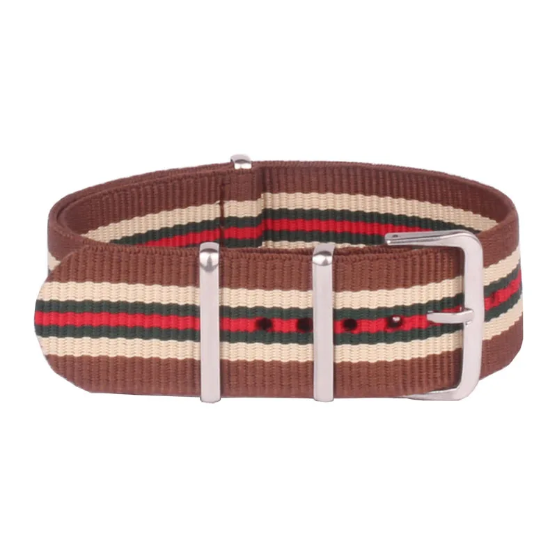 2014 Wholesale 18 mm Brown Green Army Military Sports nato fabric Nylon watchband Watch Strap accessories Band Buckle belt 18mm
2014 Wholesale 18 mm Brown Green Army Military Sports nato fabric Nylon watchband Watch Strap accessories Band Buckle belt 18mm