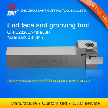 Zhuzhou Sant cnc cutting tools Surface Grooving tool holder QFFD2020L7-48H with inserts ZTFD0303-MG with good quality
Zhuzhou Sant cnc cutting tools Surface Grooving tool holder QFFD2020L7-48H with inserts ZTFD0303-MG with good quality